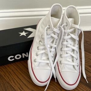 Converse chuck taylor classic white high tops unisex